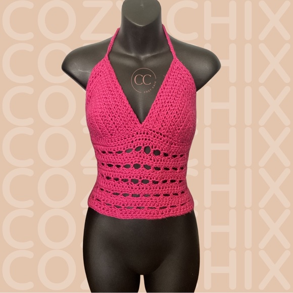 🌸 “Cozy Gurl” 🌸 Handmade Crochet Bralette Top - Picture 1 of 9